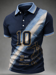 Men's Soccer Legend Retire Memorial Casual Short Sleeve Top