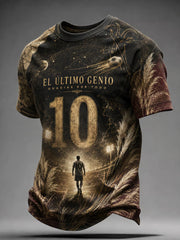 Men's Soccer Legend Retire Memorial Casual Short Sleeve T‑Shirt