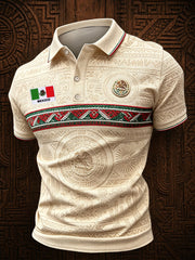 Men's Mexico Independence Day Printed Casual Tops