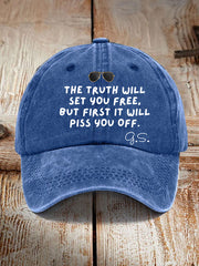 Unisex The Truth Will Set You Free But First It Will Piss You Off Feminist Quote Hat