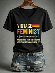 Women's Vintage Feminist T-Shirt