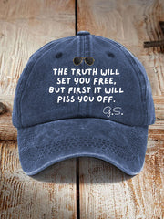 Unisex The Truth Will Set You Free But First It Will Piss You Off Feminist Quote Hat