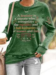 Women's Feminist Quote Graphic Sweatshirt