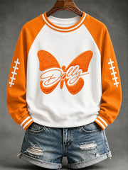 Women's Game Day Football Print Casual Sweatshirt
