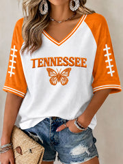 Women's Game Day Football Printed Casual T-Shirt