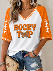 Women's Game Day Football Printed Casual T-Shirt