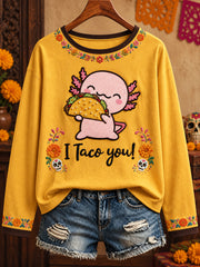 Women's Mexico Lele Doll Floral Art Printed T-shirt
