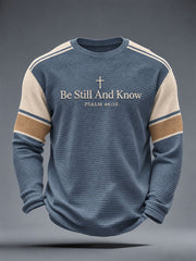 Men's Be Still And Know Waffle Top