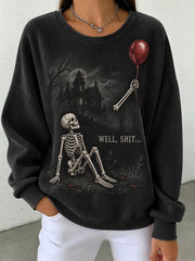 Women's Funny Skeleton Sweatshirt