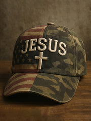 Unisex Jesus Cross Print Hat