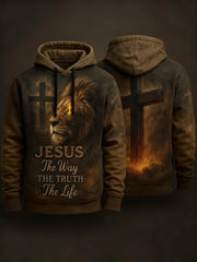 Men's Christian Faith Art Print Hoodie