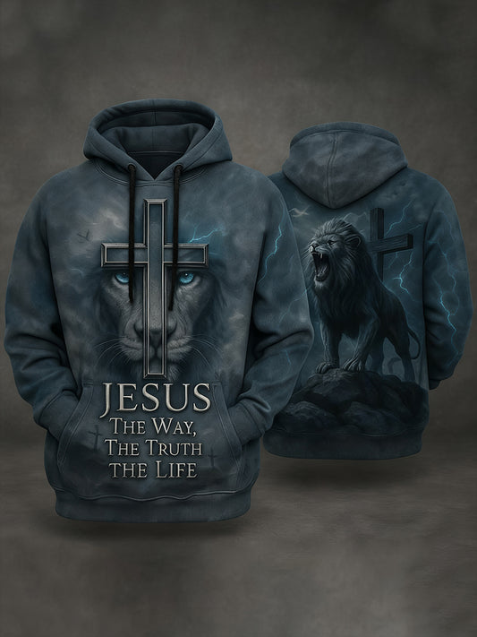 Men's Christian Faith Art Print Hoodie