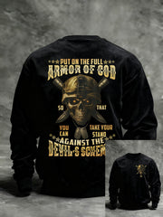 Men's Put On The Full Armor Of God Printed Casual Sweatshirt