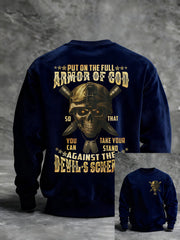 Men's Put On The Full Armor Of God Printed Casual Sweatshirt