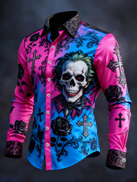 Men's Gothic Dark Skull Shirt