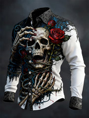 Men's Gothic Dark Skull Shirt