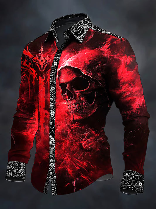 Men's Gothic Dark Skull Shirt