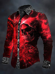 Men's Gothic Dark Skull Shirt
