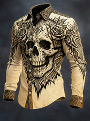 Men's Gothic Dark Skull Shirt