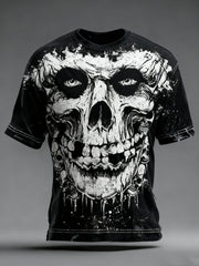 Men's Vintage Skull Printed T-shirt