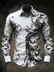 Men's Vintage Skull Long Sleeve Shirt
