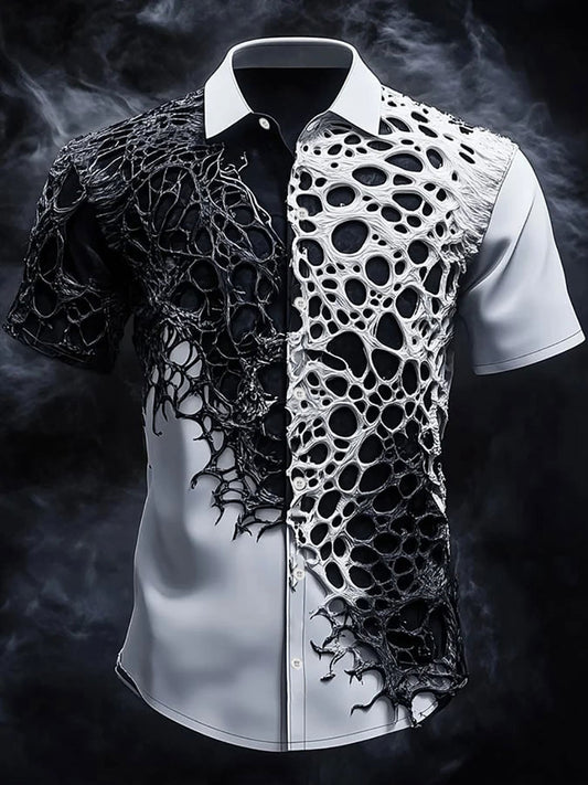 Men's Vintage Skull Short Sleeve Shirt