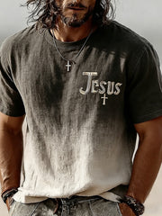 Men's Christian Faith Cross Short Sleeve T-shirt