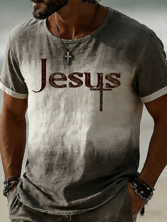 Men's Christian Faith Cross Short Sleeve T-shirt