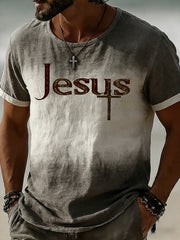 Men's Christian Faith Cross Short Sleeve T-shirt