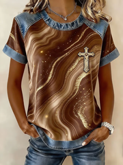 Women's Faith Art Printed T-shirt