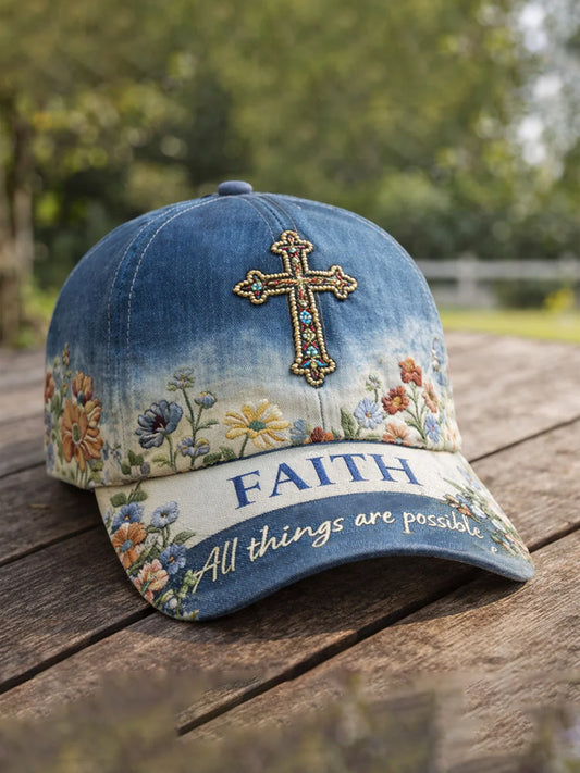 Unisex Faith Print Hat