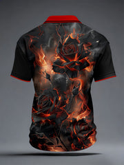 Men's Spade A Playing Card Rose Tops