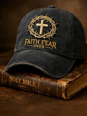 Unisex Faith Fear Over Print Hat