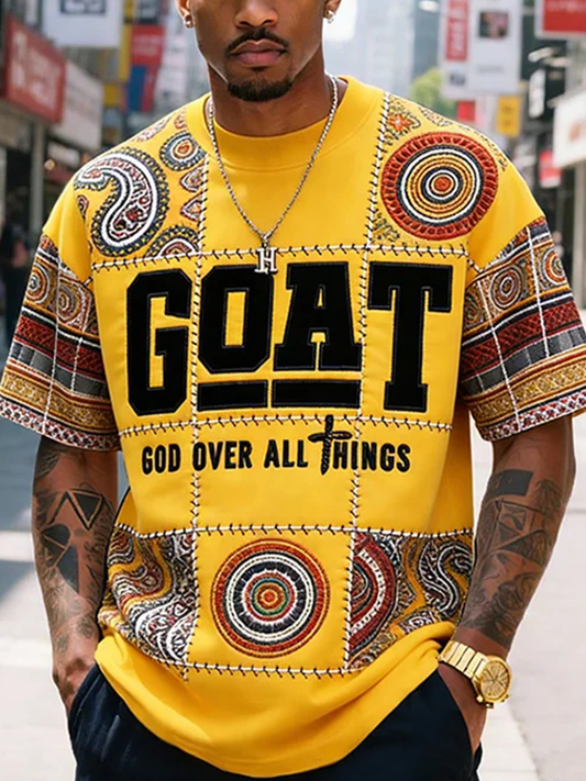 Men's Goat God Over All Things Short Sleeves T-shirt