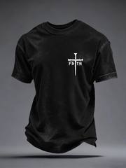 Men's Faith Print Casual T-Shirt