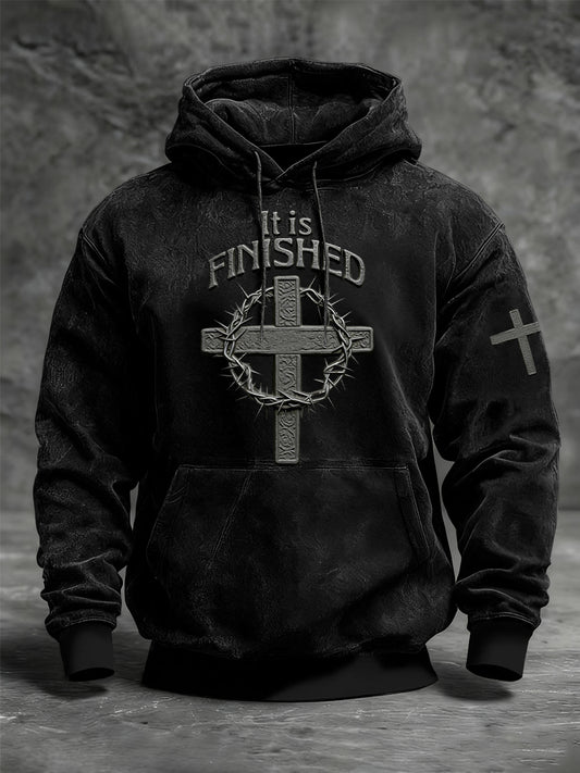 Men's Faith Oversized Drop-Shoulder Hoodie with Pockets