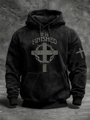 Men's Faith Oversized Drop-Shoulder Hoodie with Pockets