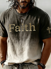 Men's Christian Faith  Cross Short Sleeve T-shirt