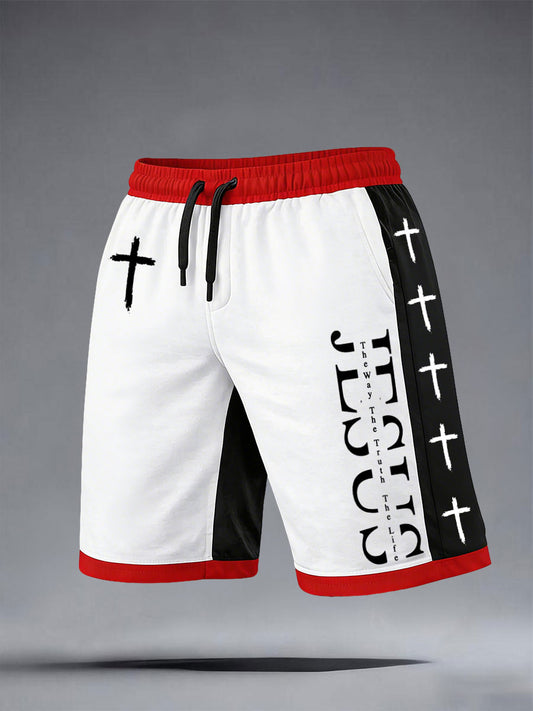Men's 'Jesus is the Way the Truth the Life' Shorts