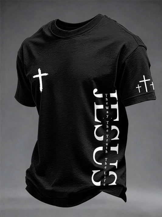 Men's 'Jesus is the Way the Truth the Life' T-shirts
