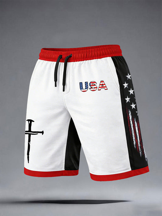 Men's USA Christian Shorts