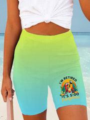 Women's beach vacation Day Printed Shorts