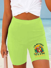 Women's beach vacation Day Printed Shorts