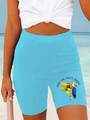 Women's beach vacation Day Printed Shorts