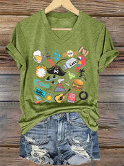 Women's beach vacation Day Iron On Short Sleeve T-Shirt