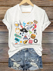 Women's beach vacation Day Iron On Short Sleeve T-Shirt
