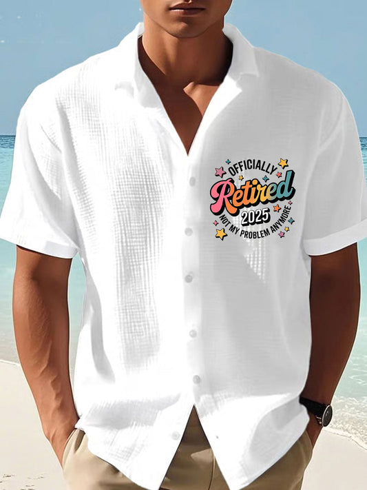 Men's beach vacation Day Waffle Shirt