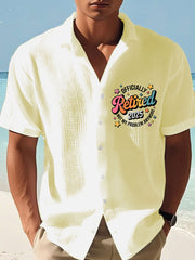 Men's beach vacation Day Waffle Shirt