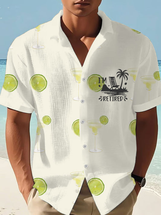 Men's beach vacation Day Waffle Shirt