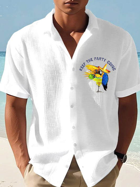 Men's beach vacation Day Waffle Shirt